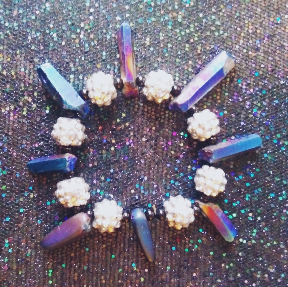 Rainbow quartz bracelet